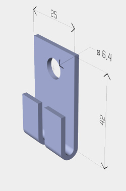 držák DZM 8 žar.Zn Merkur  ARK-224080